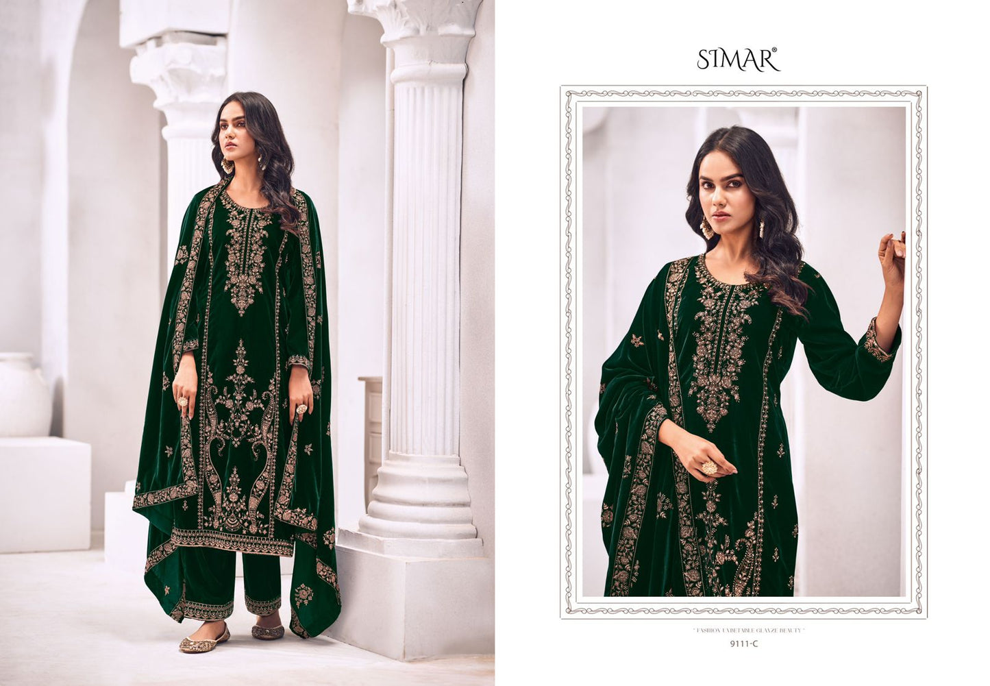 Vilora Simar Velvet Suits Manufacturer India