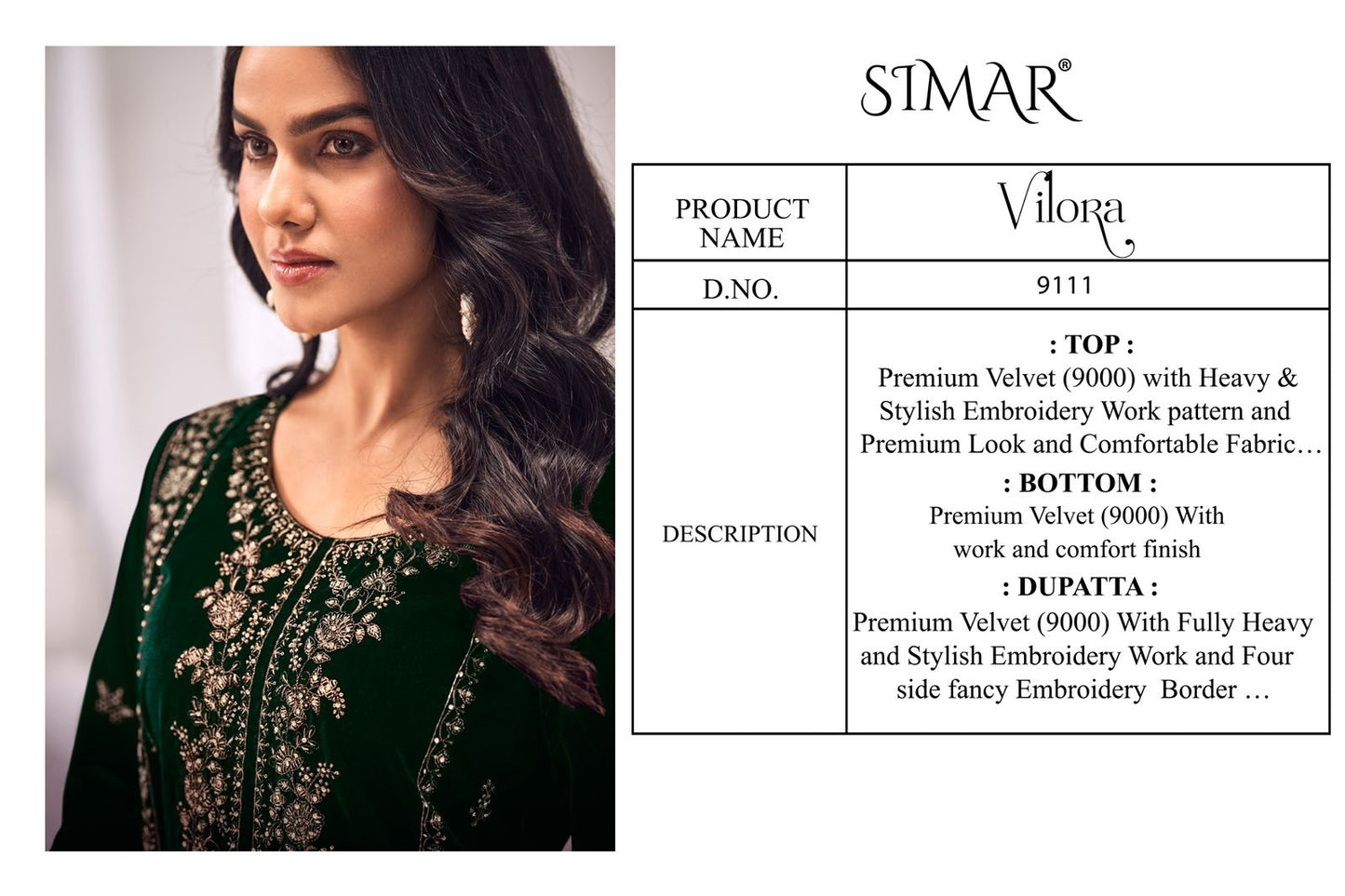 Vilora Simar Velvet Suits Manufacturer India