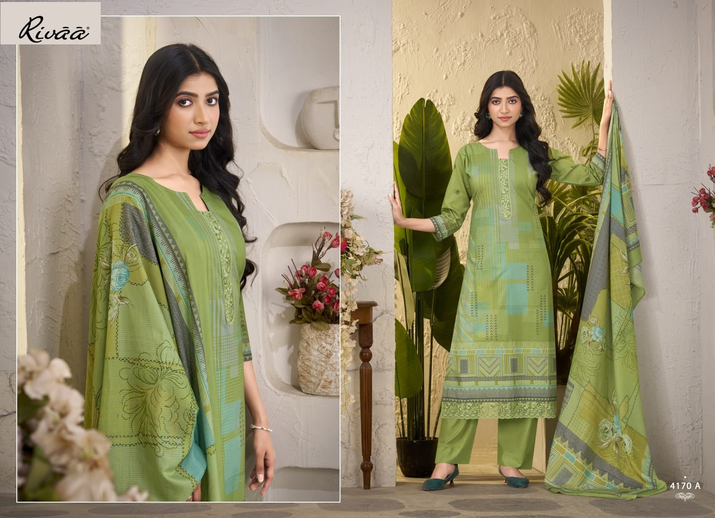 Vimika Rivaa Pure Italian Pant Style Suits Exporter Ahmedabad