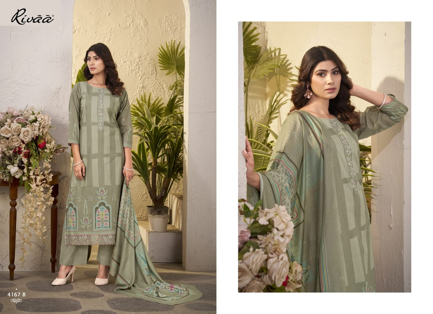 Vimika Rivaa Pure Italian Pant Style Suits Exporter Ahmedabad