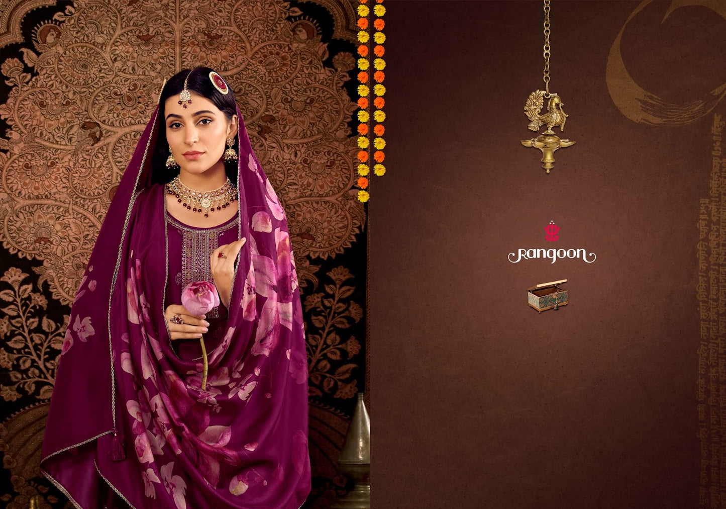 Vimla Rangoon Dola Jacquard Readymade Pant Style Suits Wholesaler India