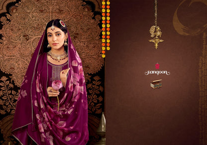 Vimla Rangoon Dola Jacquard Readymade Pant Style Suits Wholesaler India