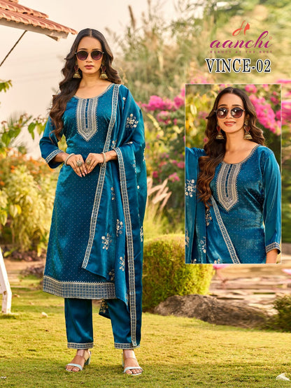 Vince Aanchi Roman Readymade Pant Style Suits Wholesale Price