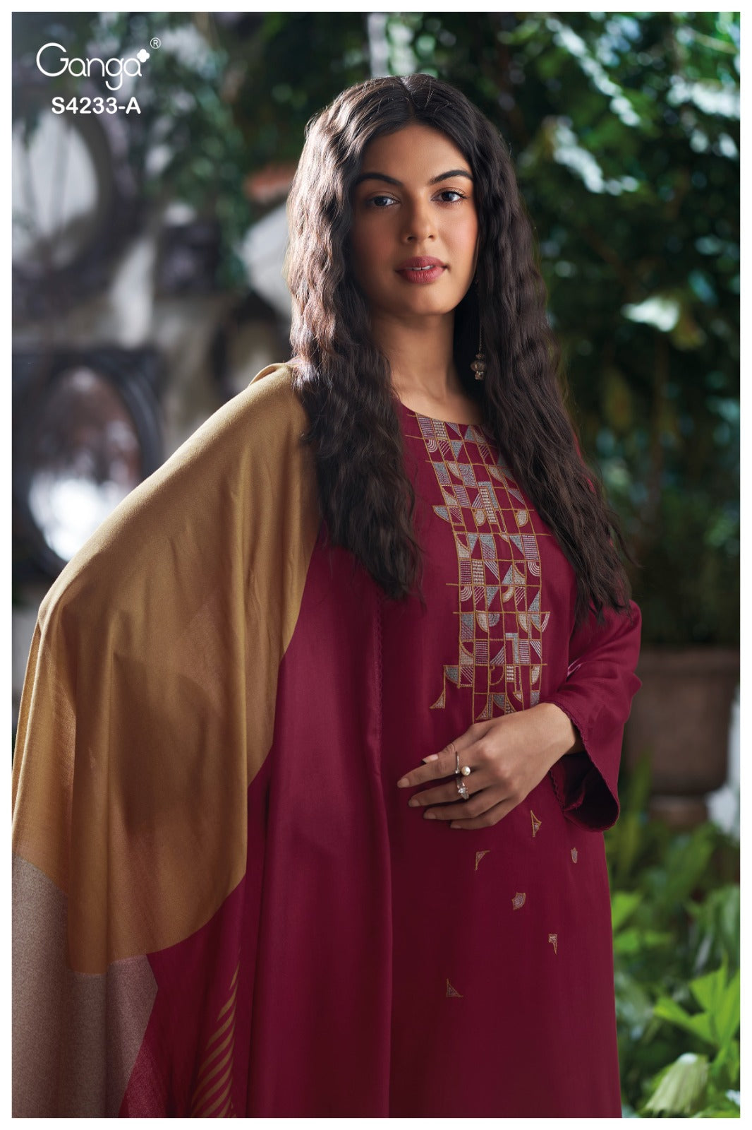 Vinishka 4233 Ganga Pashmina Suits Wholesaler Ahmedabad