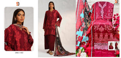 Vintage Vol 11( 11001-11002) Shraddha Designer Lawn Cotton Pakistani Patch Work Suits Manufacturer Ahmedabad