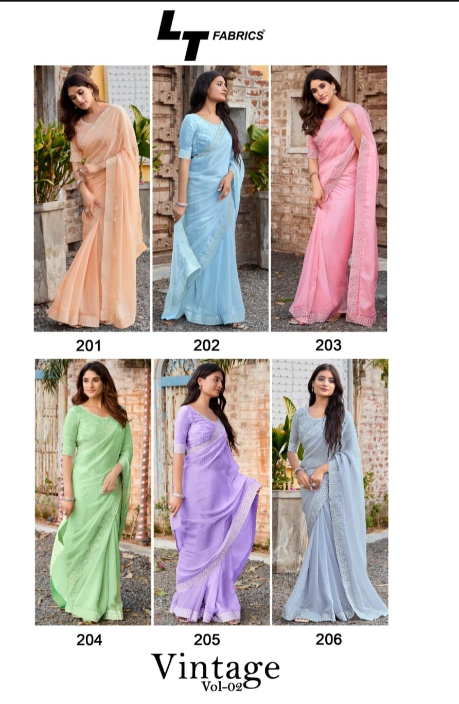 Vintage Vol 2 Lt Fabrics Silk Sarees Wholesale Rate