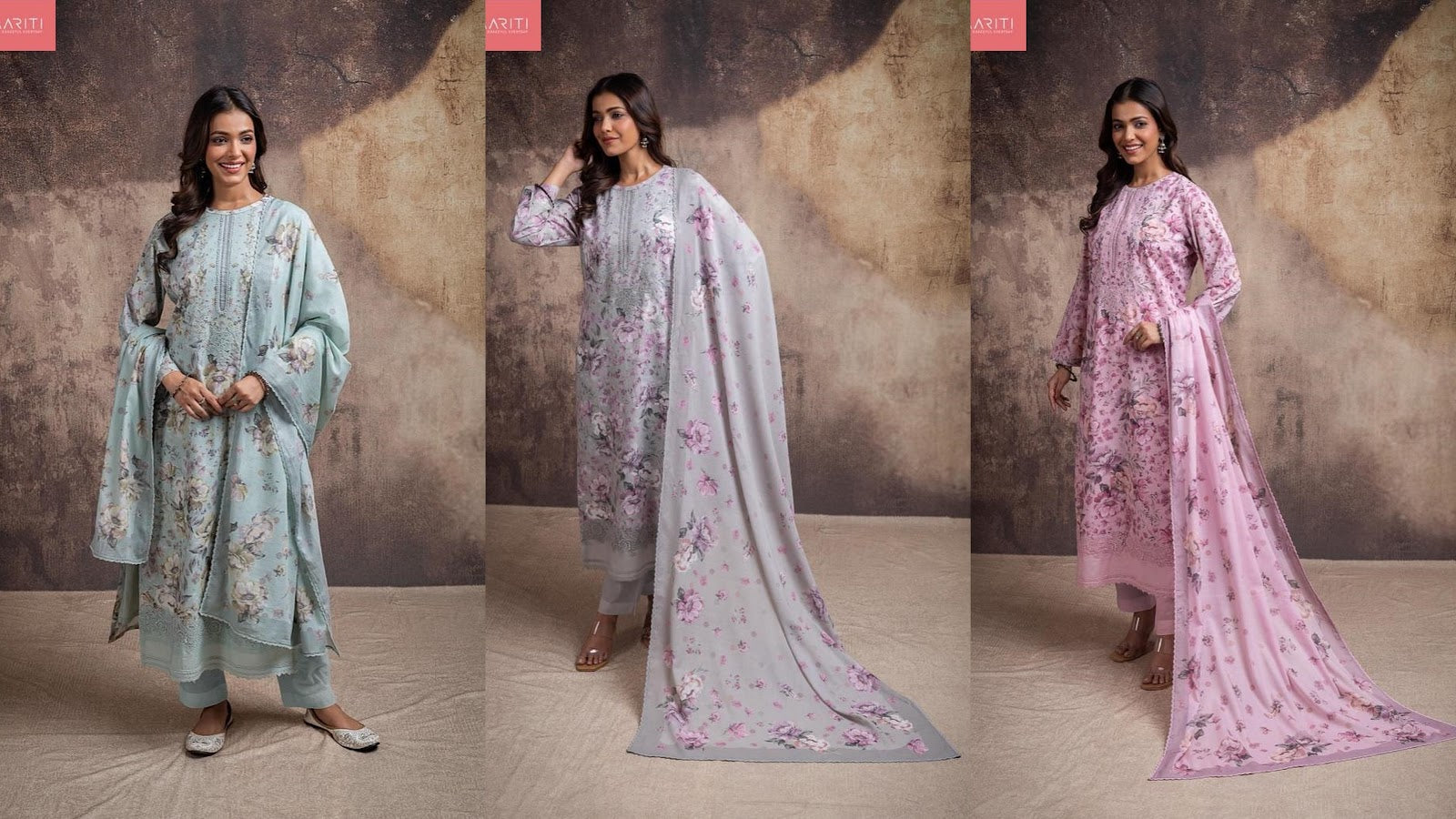 Vinya Naariti Lawn Cotton Pakistani Salwar Suits Wholesale Price