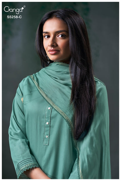 Vioka S5258 Ganga Corduroy Pant Style Suits Manufacturer India