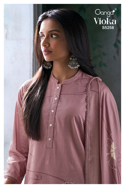 Vioka S5258 Ganga Corduroy Pant Style Suits Manufacturer India