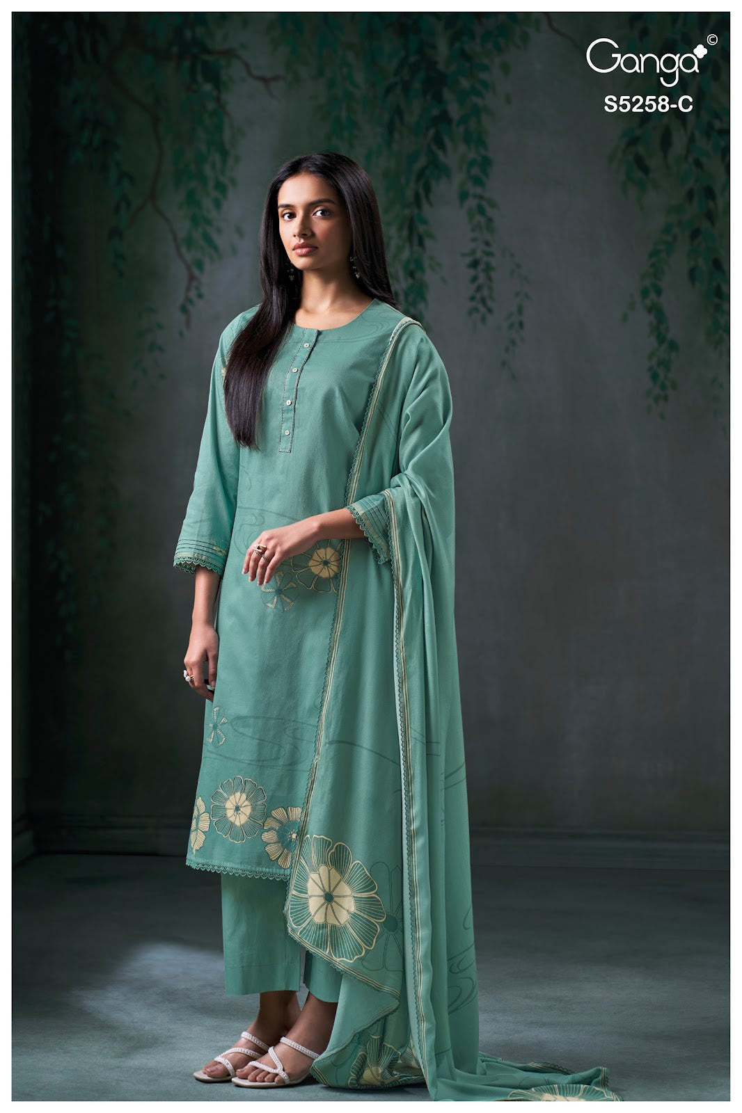 Vioka S5258 Ganga Corduroy Pant Style Suits Manufacturer India