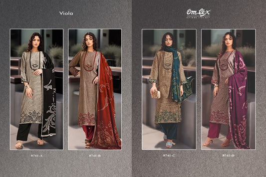 Viola Omtex Pashmina Suits Exporter Gujarat