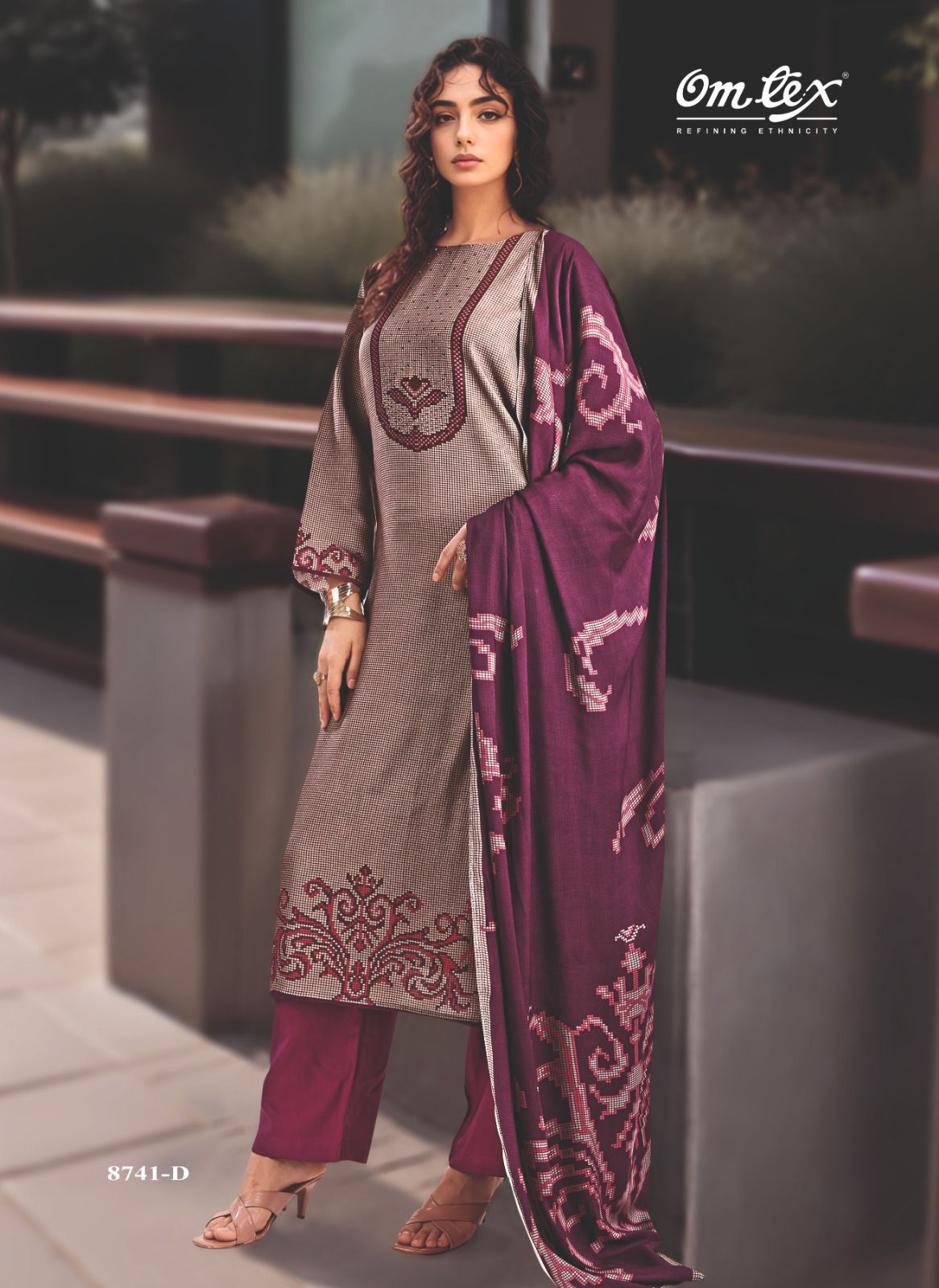 Viola Omtex Pashmina Suits Exporter Gujarat