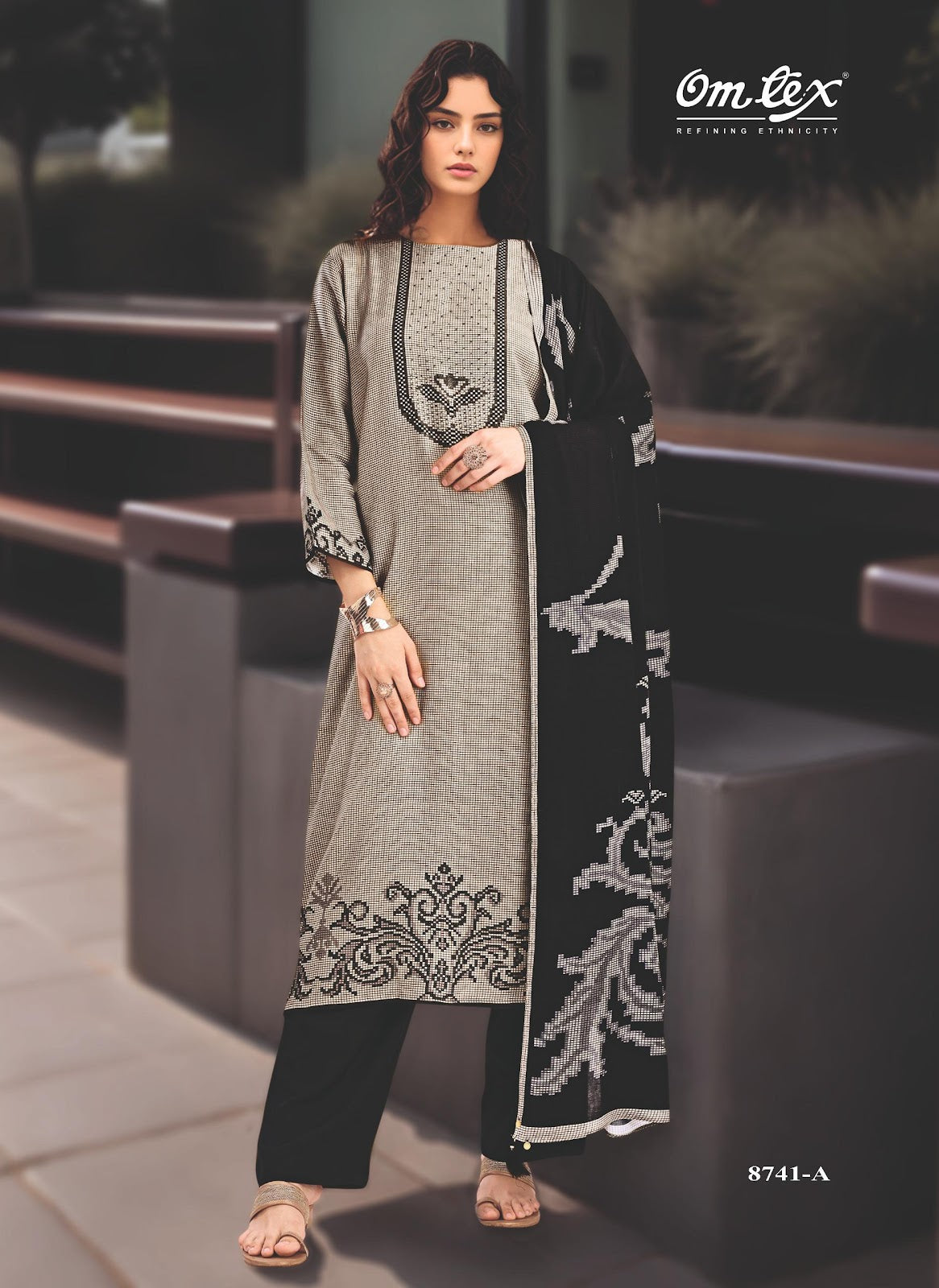 Viola Omtex Pashmina Suits Exporter Gujarat