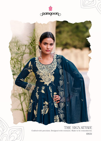 Violet Rangoon Cotton Cambric Readymade Suits Wholesaler India