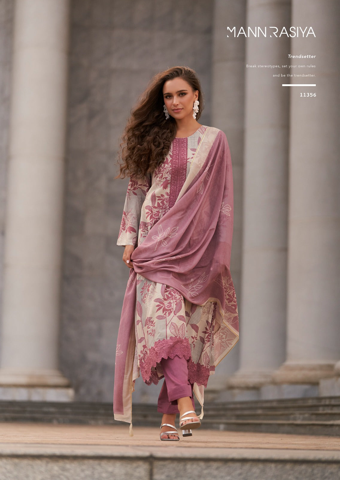 Violetta Mannrasiya Muslin Plazzo Style Suits Supplier Ahmedabad
