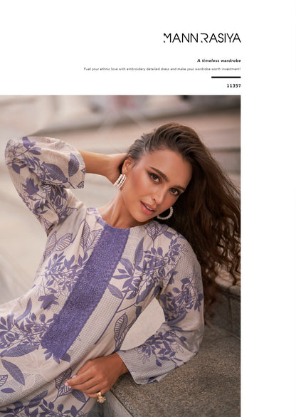 Violetta Mannrasiya Muslin Plazzo Style Suits Supplier Ahmedabad