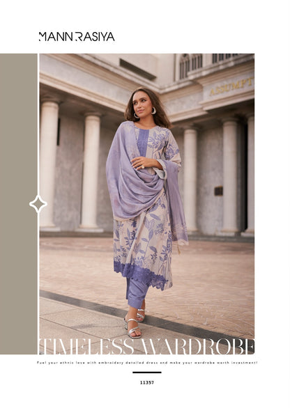 Violetta Mannrasiya Muslin Plazzo Style Suits Supplier Ahmedabad