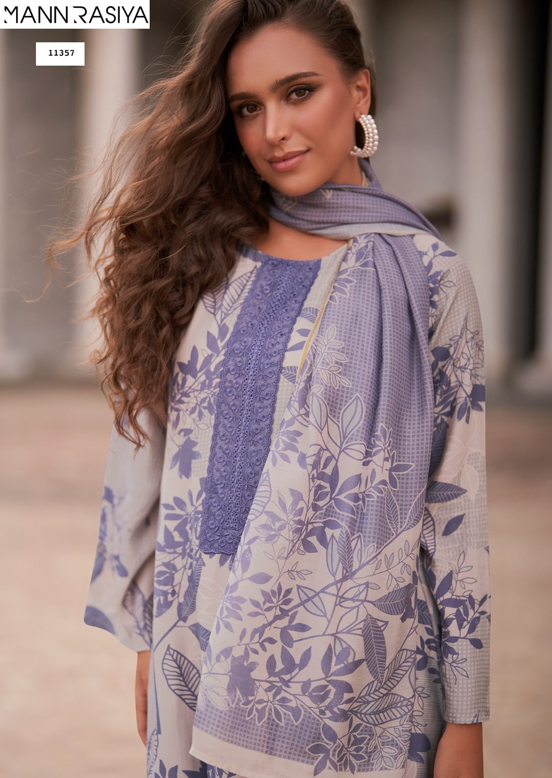 Violetta Mannrasiya Muslin Plazzo Style Suits Supplier Ahmedabad