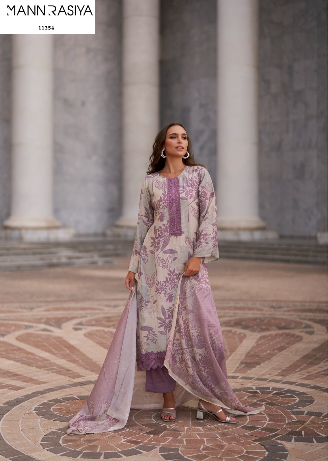 Violetta Mannrasiya Muslin Plazzo Style Suits Supplier Ahmedabad