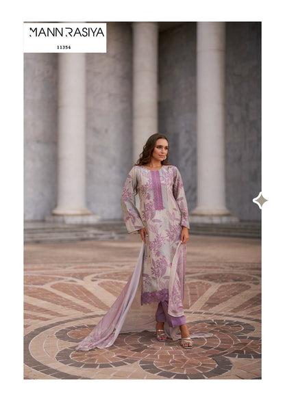 Violetta Mannrasiya Muslin Plazzo Style Suits Supplier Ahmedabad