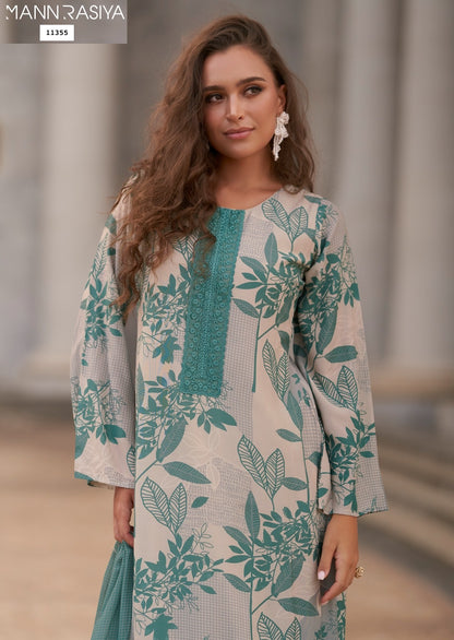 Violetta Mannrasiya Muslin Plazzo Style Suits Supplier Ahmedabad