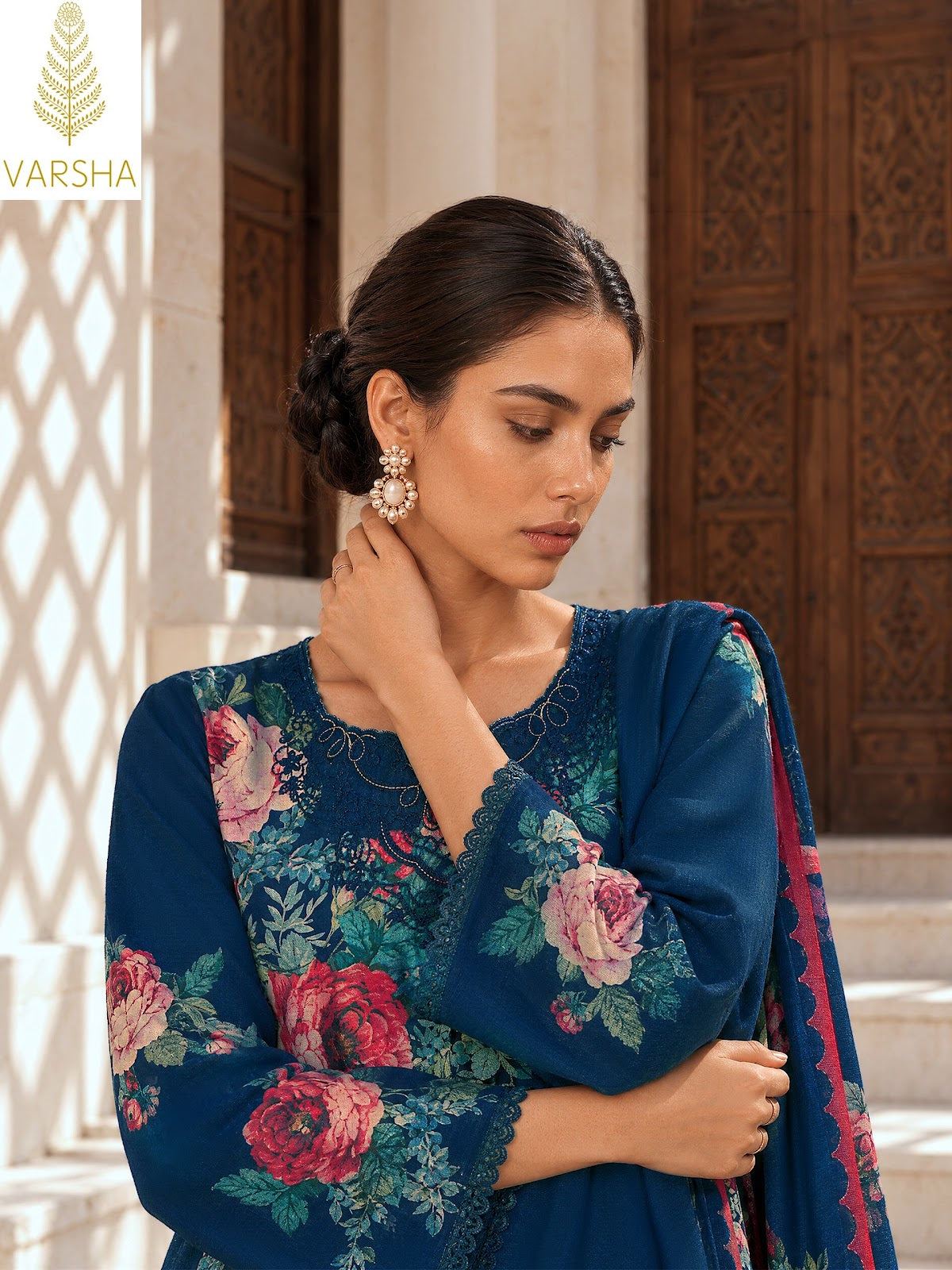 Violette Varshaa Viscose Pashmina Suits Manufacturer