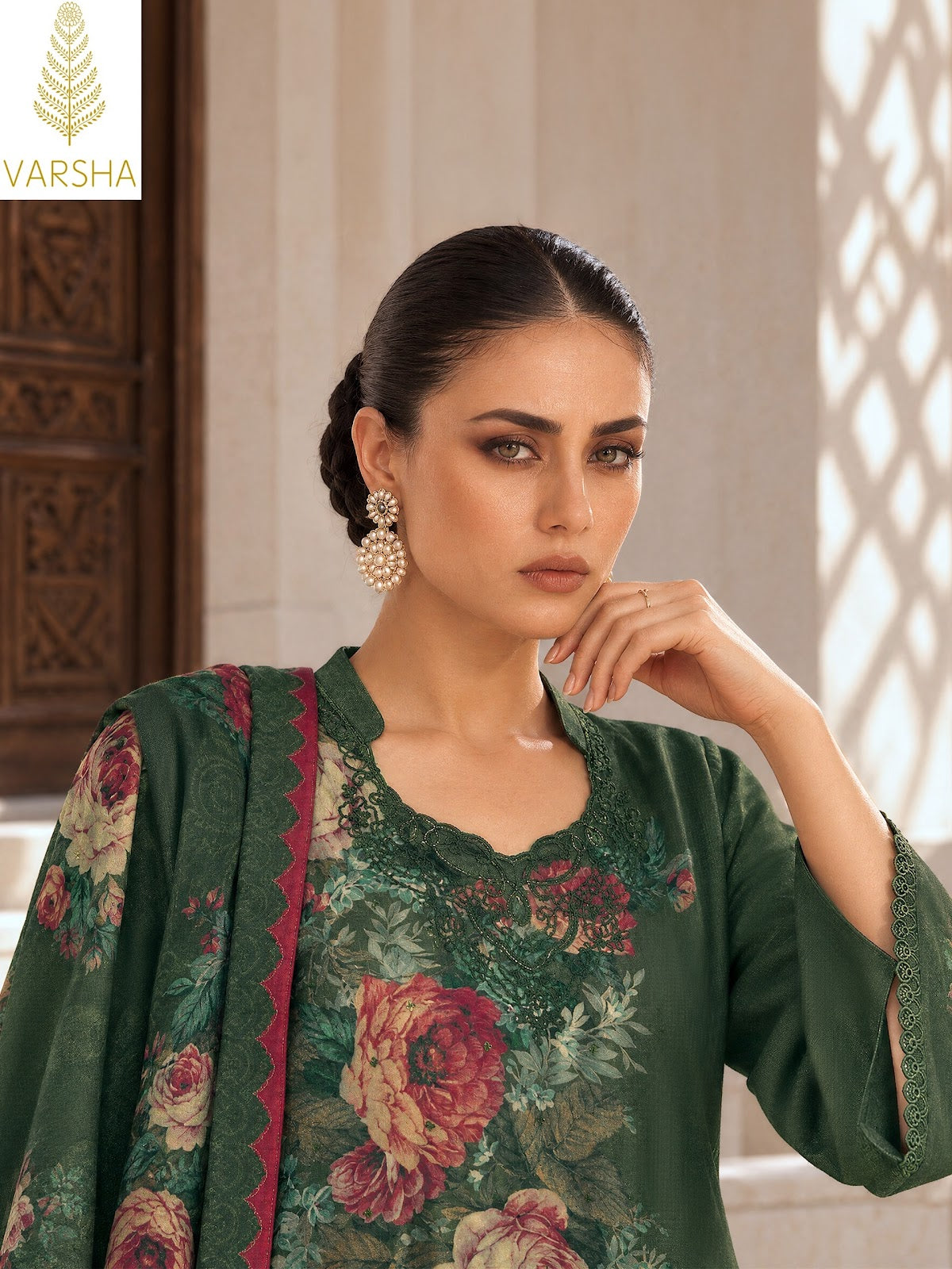 Violette Varshaa Viscose Pashmina Suits Manufacturer