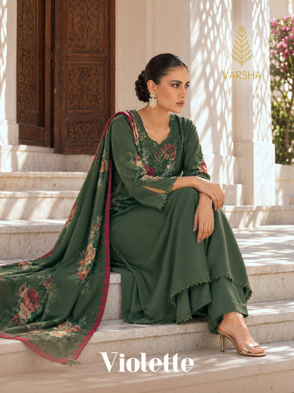 Violette Varshaa Viscose Pashmina Suits Manufacturer