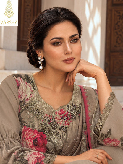 Violette Varshaa Viscose Pashmina Suits Manufacturer
