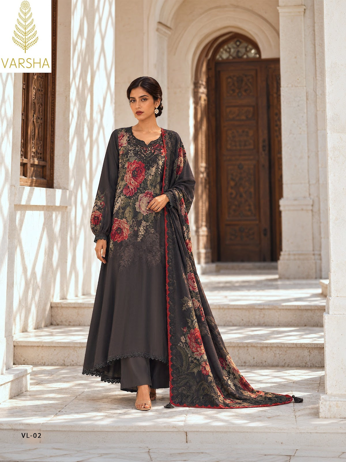Violette Varshaa Viscose Pashmina Suits Manufacturer