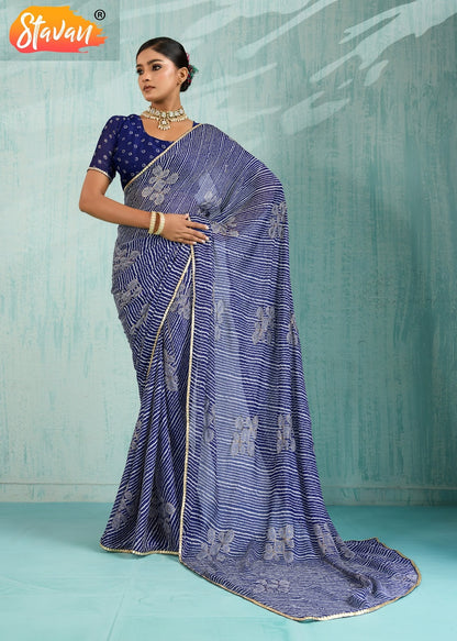 Violin Stavan Chiffon Sarees Exporter