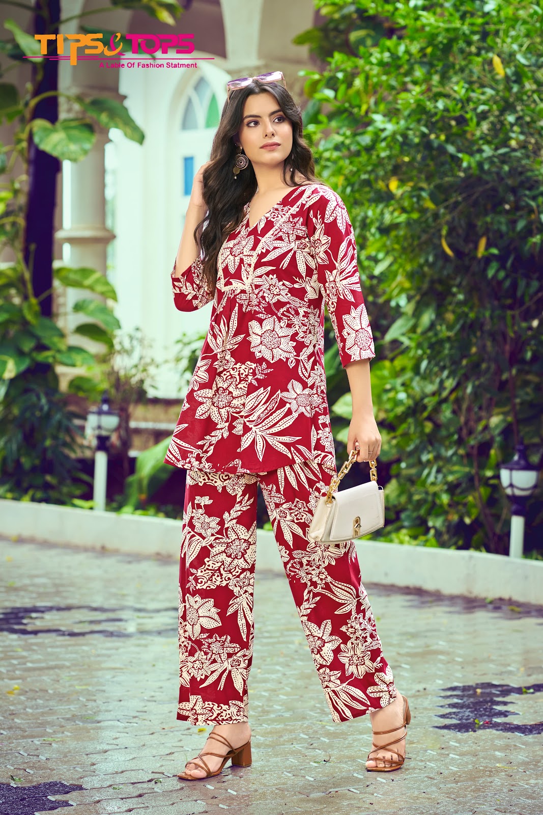 Viona Vol 3 Tips Tops Reyon Co Ord Set Wholesaler Gujarat