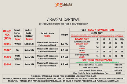 Viraasat Carnival With Koti Shubhkala Satin Silk Mens Kurta Pajama Manufacturer India