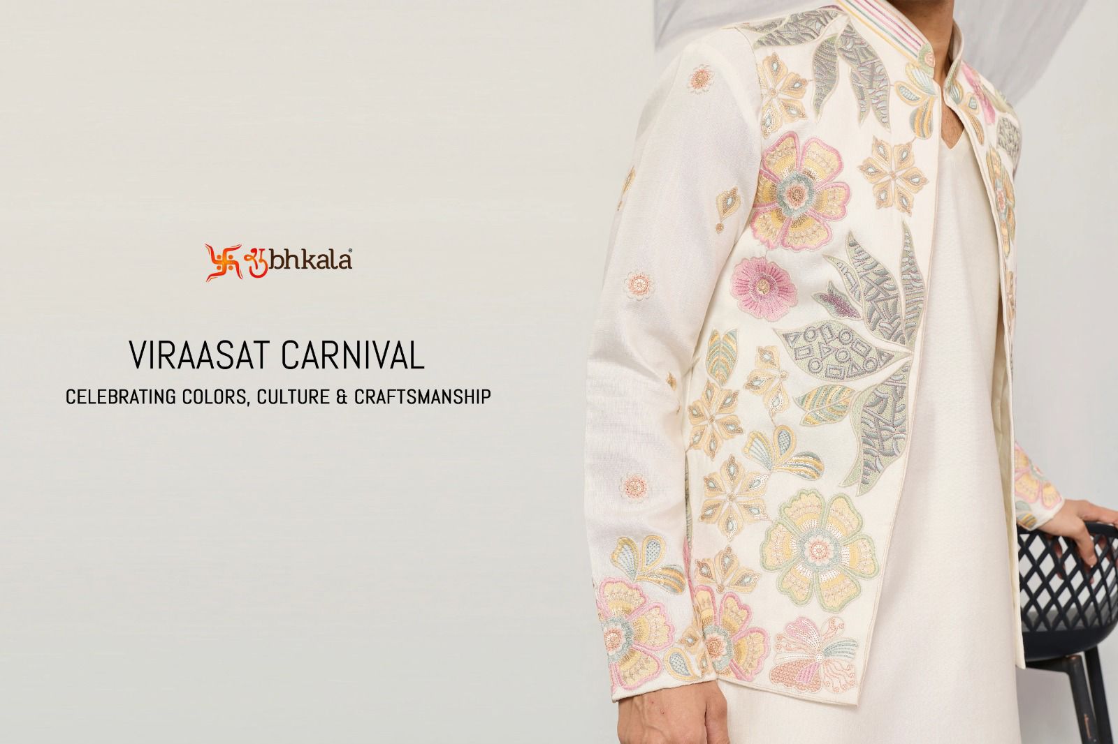 Viraasat Carnival With Koti Shubhkala Satin Silk Mens Kurta Pajama Manufacturer India
