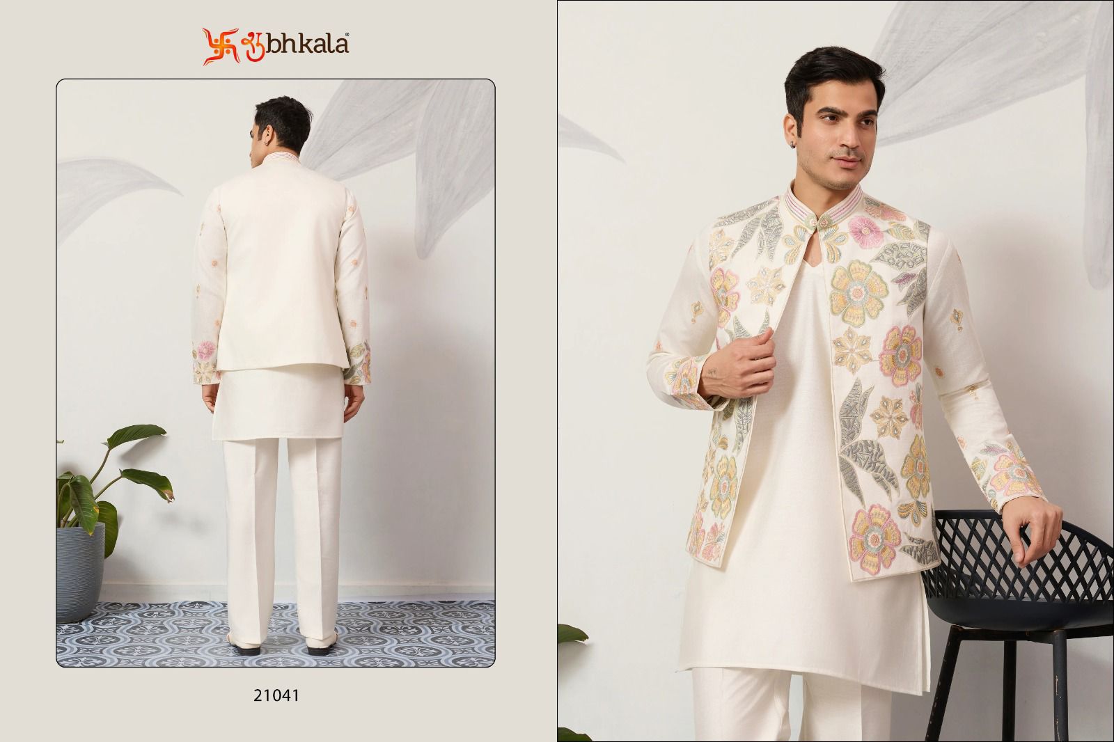 Viraasat Carnival With Koti Shubhkala Satin Silk Mens Kurta Pajama Manufacturer India