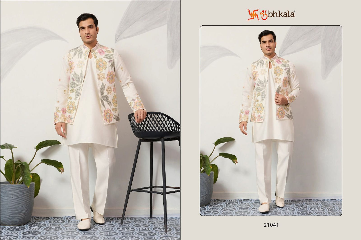 Viraasat Carnival With Koti Shubhkala Satin Silk Mens Kurta Pajama Manufacturer India