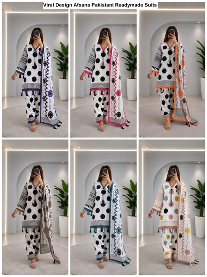 Viral Design Afsana Satin Pakistani Readymade Suits Exporter Ahmedabad