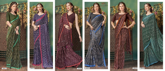 Viransha Vol 3 Vallabhi Prints Georgette Sarees Supplier India