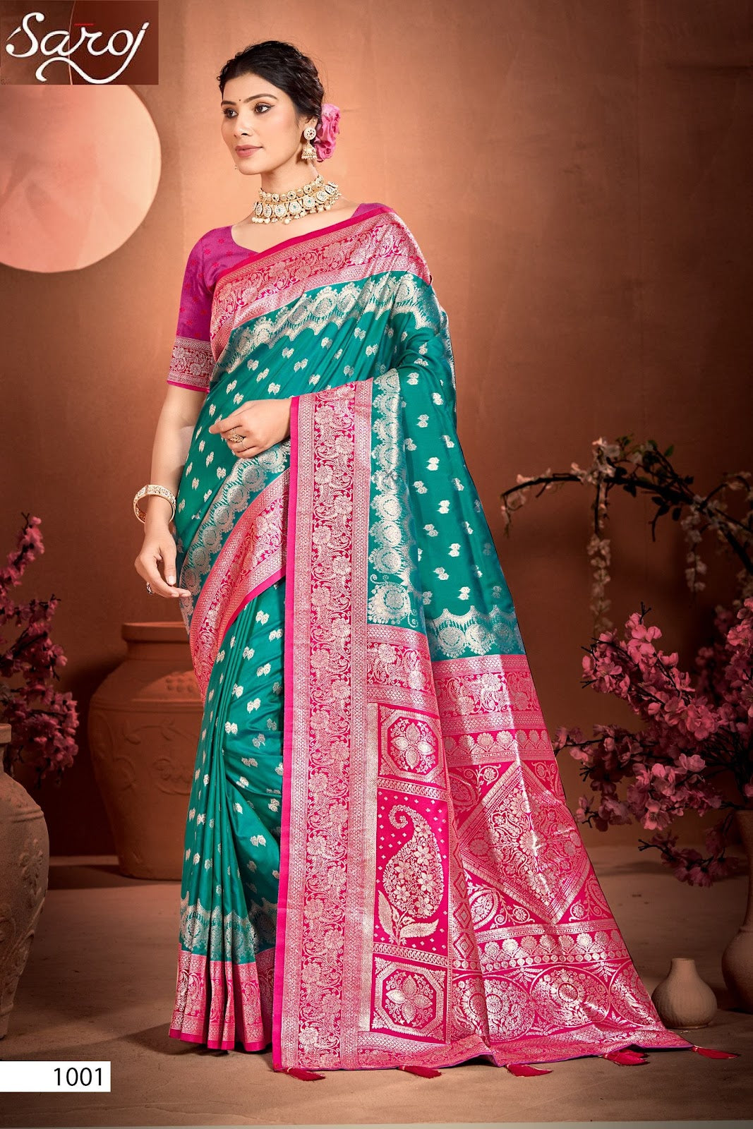 Virasat Silk Saroski Vol 3 Saroj Sarees Wholesaler Gujarat