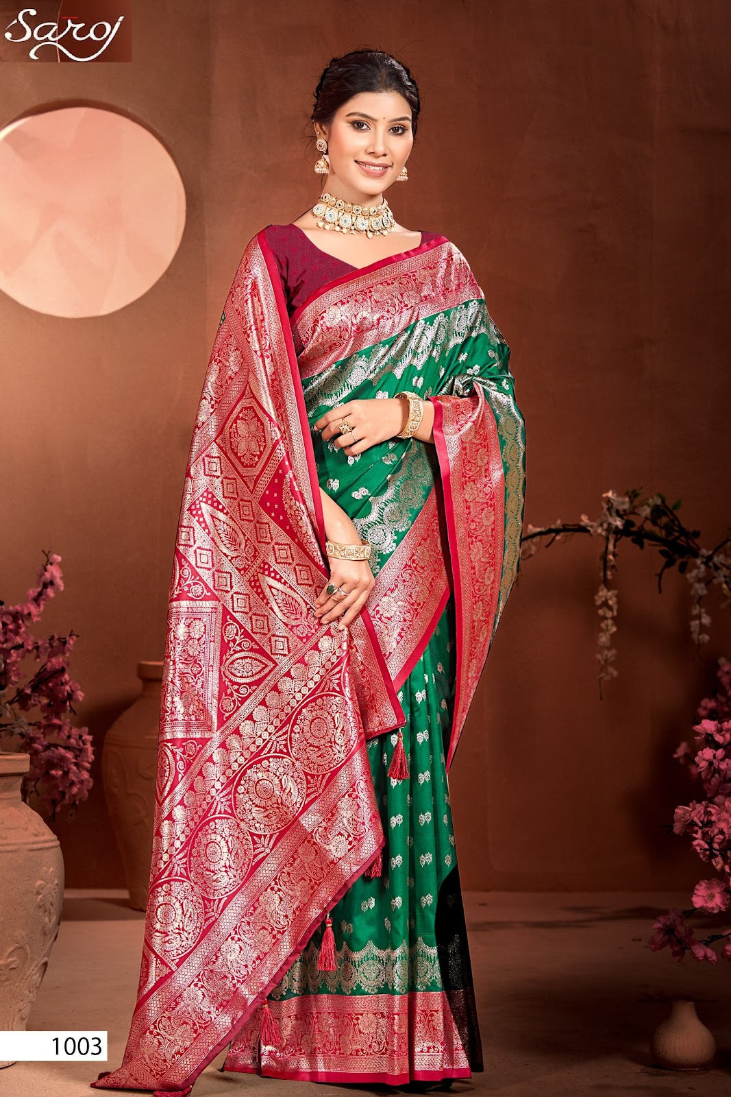 Virasat Silk Saroski Vol 3 Saroj Sarees Wholesaler Gujarat