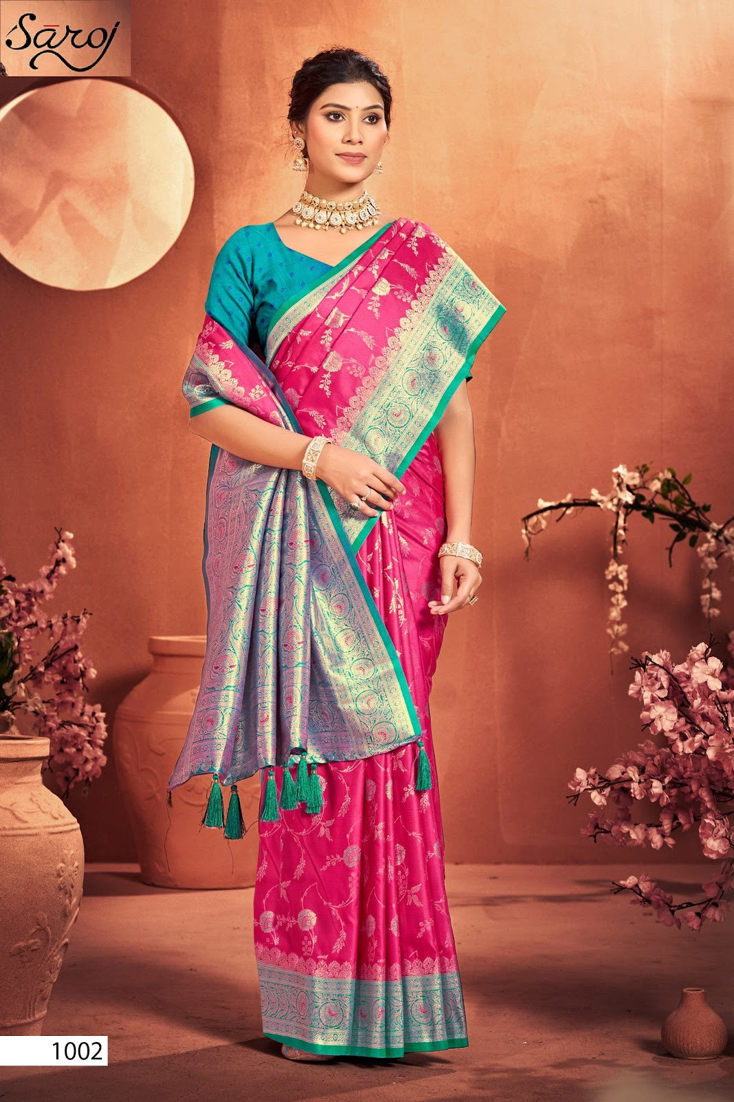 Virasat Silk Saroski Vol 4 Saroj Sarees Exporter
