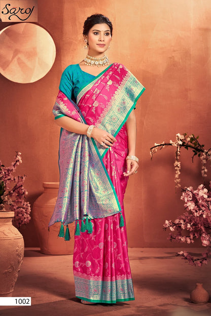 Virasat Silk Saroski Vol 4 Saroj Sarees Exporter
