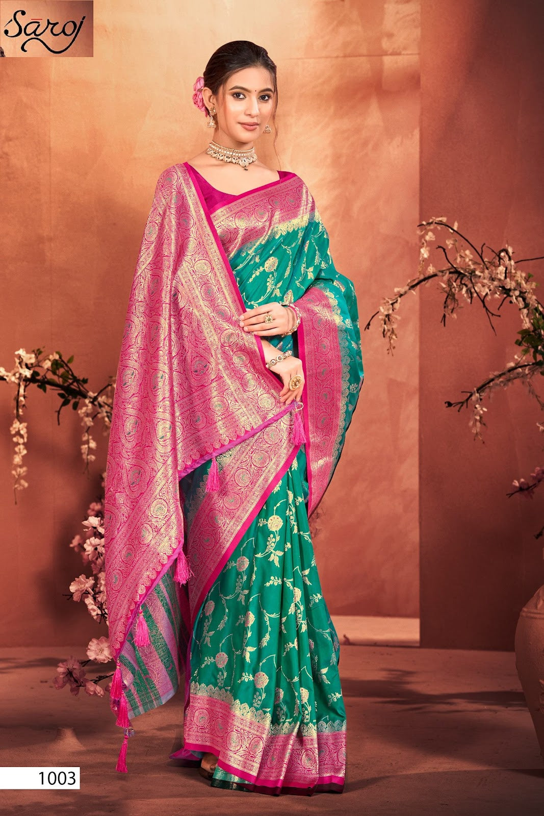 Virasat Silk Saroski Vol 4 Saroj Sarees Exporter