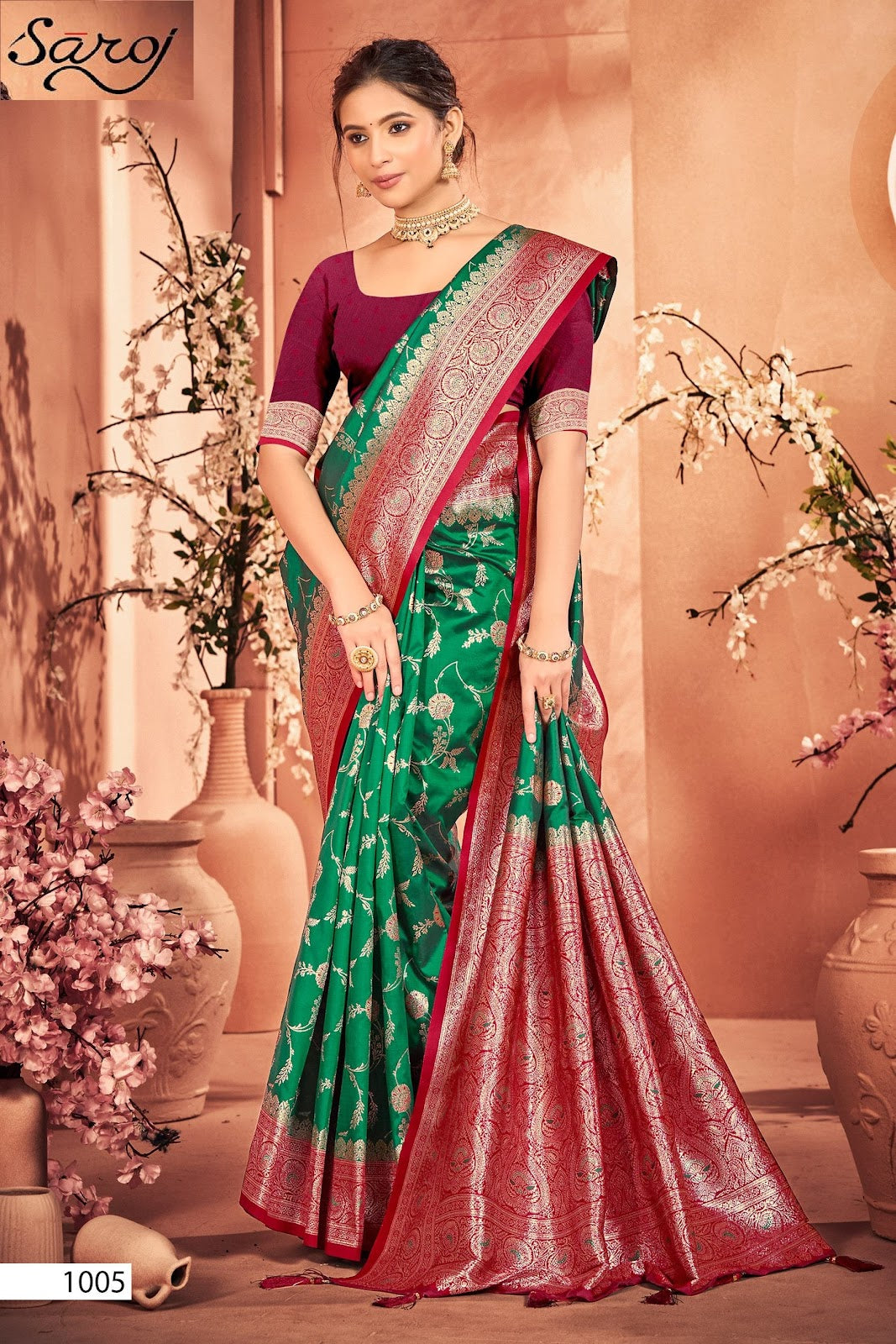 Virasat Silk Saroski Vol 4 Saroj Sarees Exporter