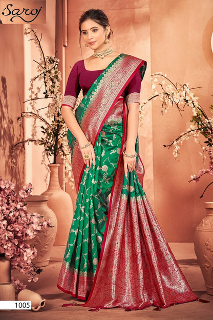 Virasat Silk Saroski Vol 4 Saroj Sarees Exporter