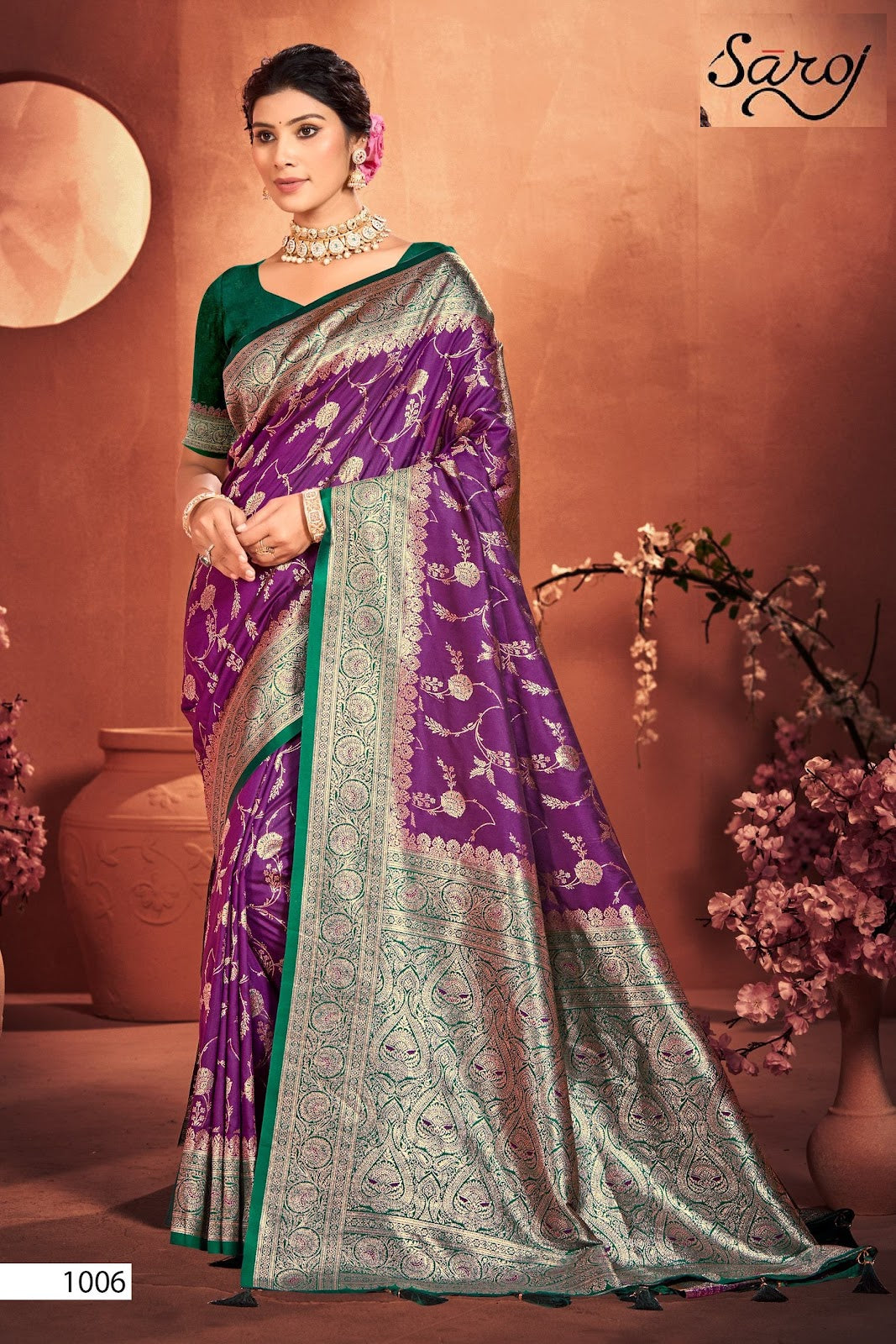 Virasat Silk Saroski Vol 4 Saroj Sarees Exporter