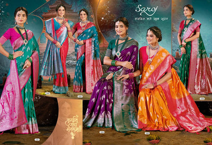 Virasat Silk Saroski Vol 5 Saroj Sarees Supplier