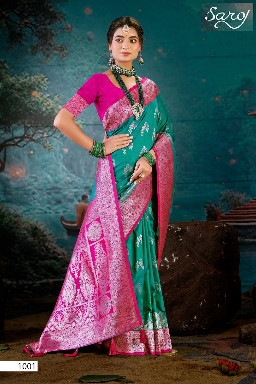 Virasat Silk Saroski Vol 5 Saroj Sarees Supplier