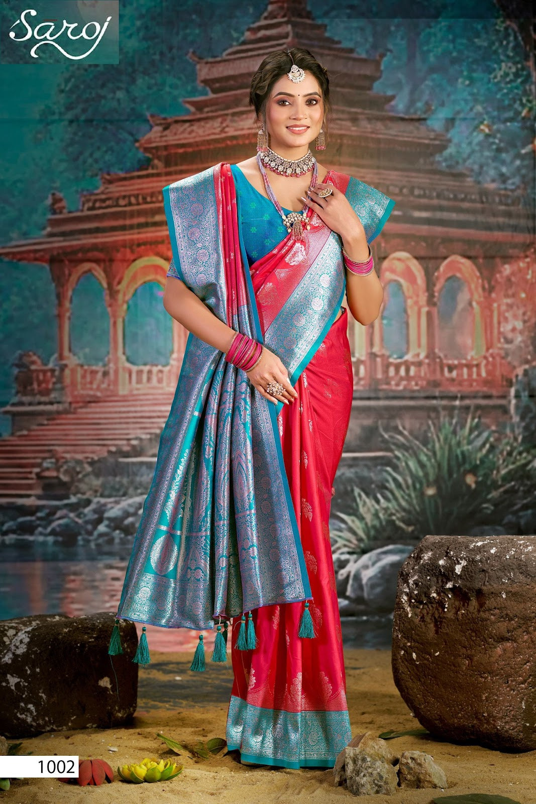 Virasat Silk Saroski Vol 5 Saroj Sarees Supplier