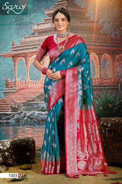 Virasat Silk Saroski Vol 5 Saroj Sarees Supplier